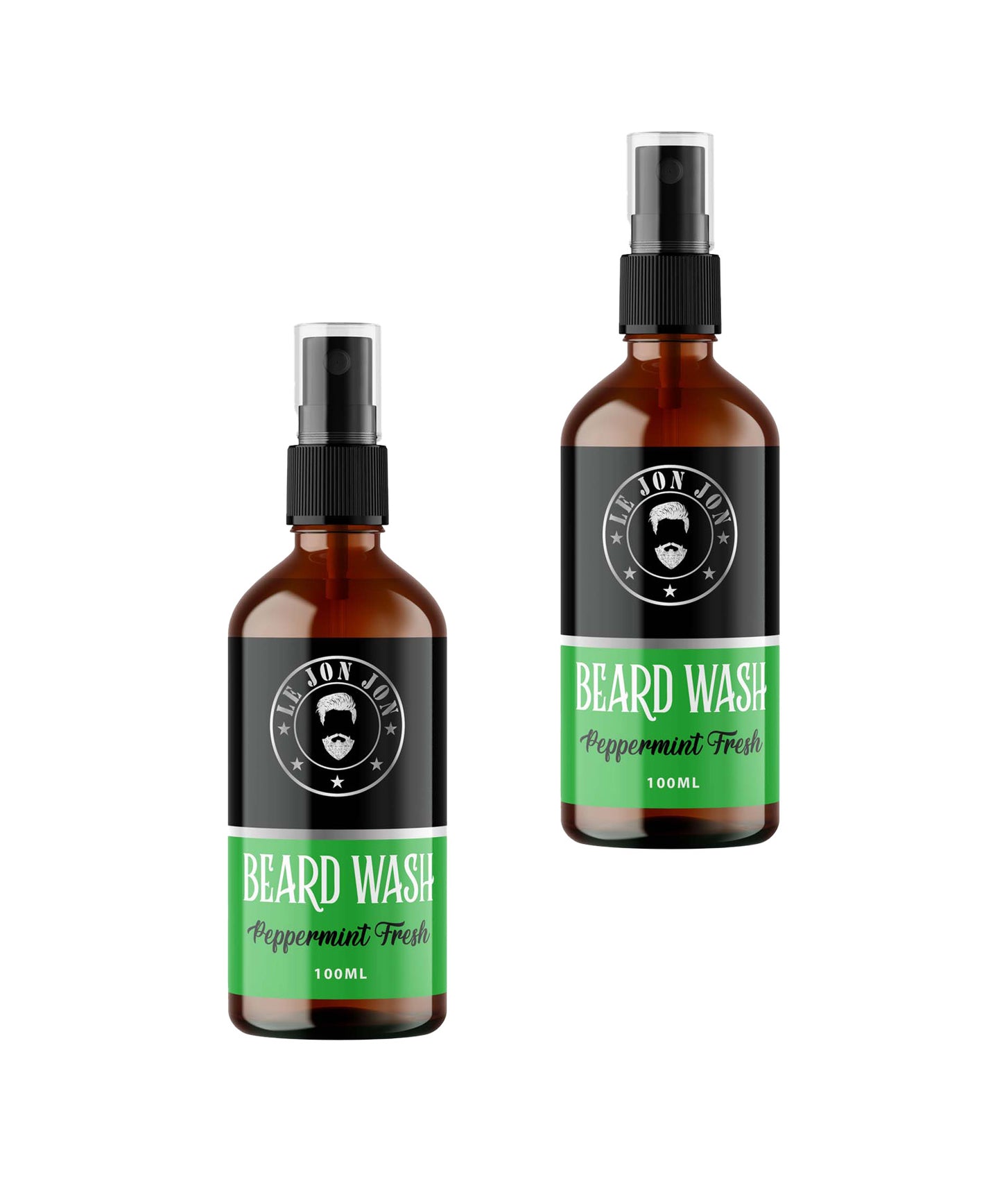 beard wash bottles 