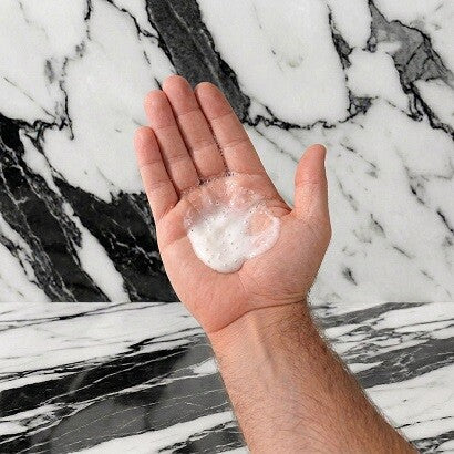Face Wash soap in hand