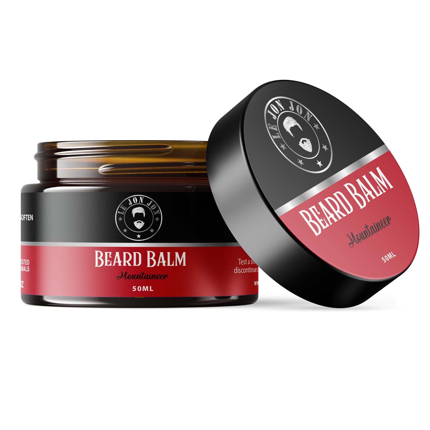 Beard Balm Mountaineer open jar