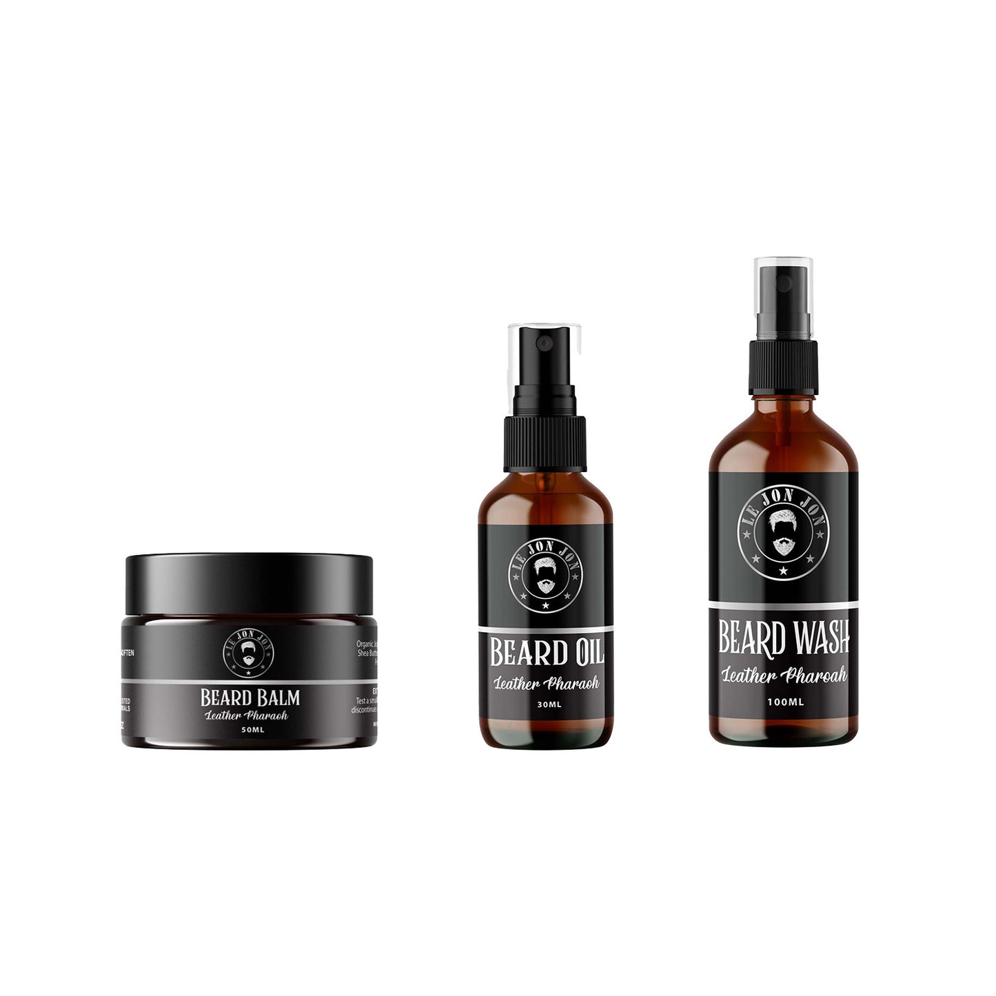 Beard Oil balm and wash trio pack