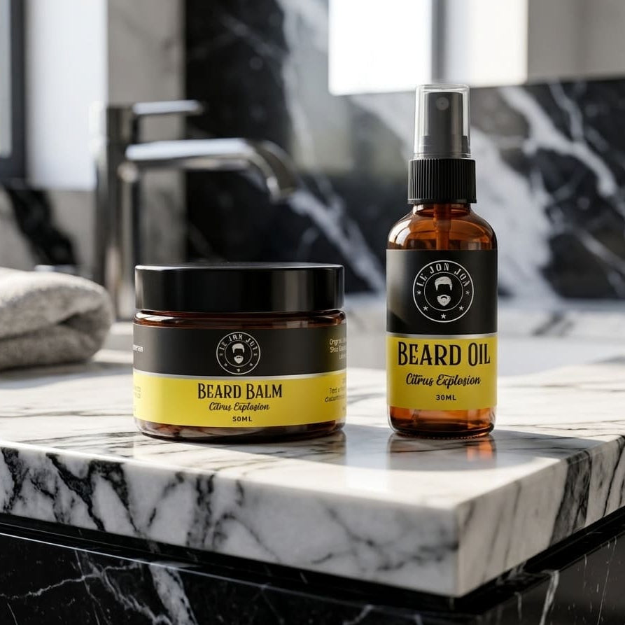 beard oil and balm