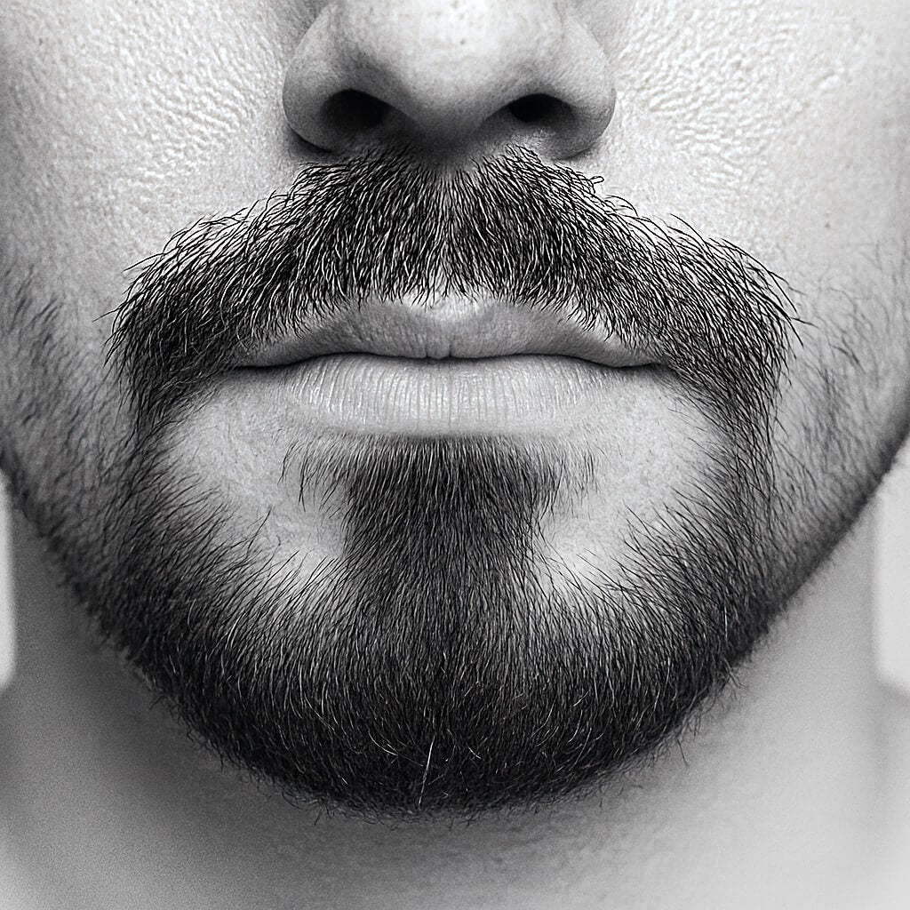 Dark haired goatee