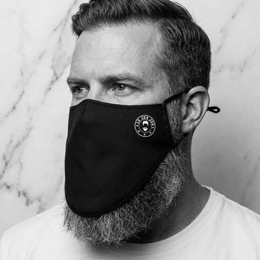 bearded man with mask