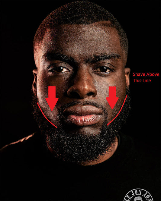 Trimming your beard cheek line