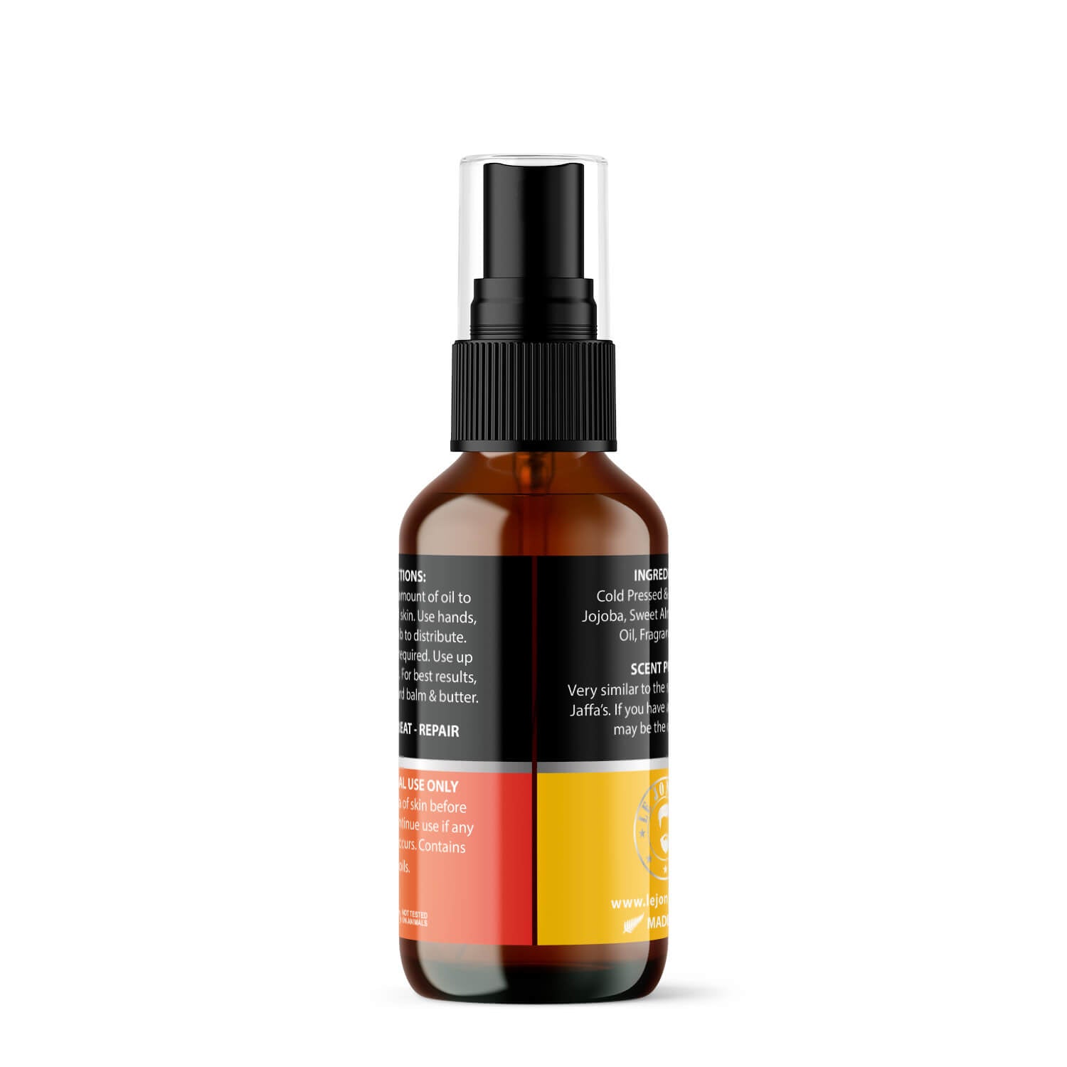 Choc Orange beard oil back