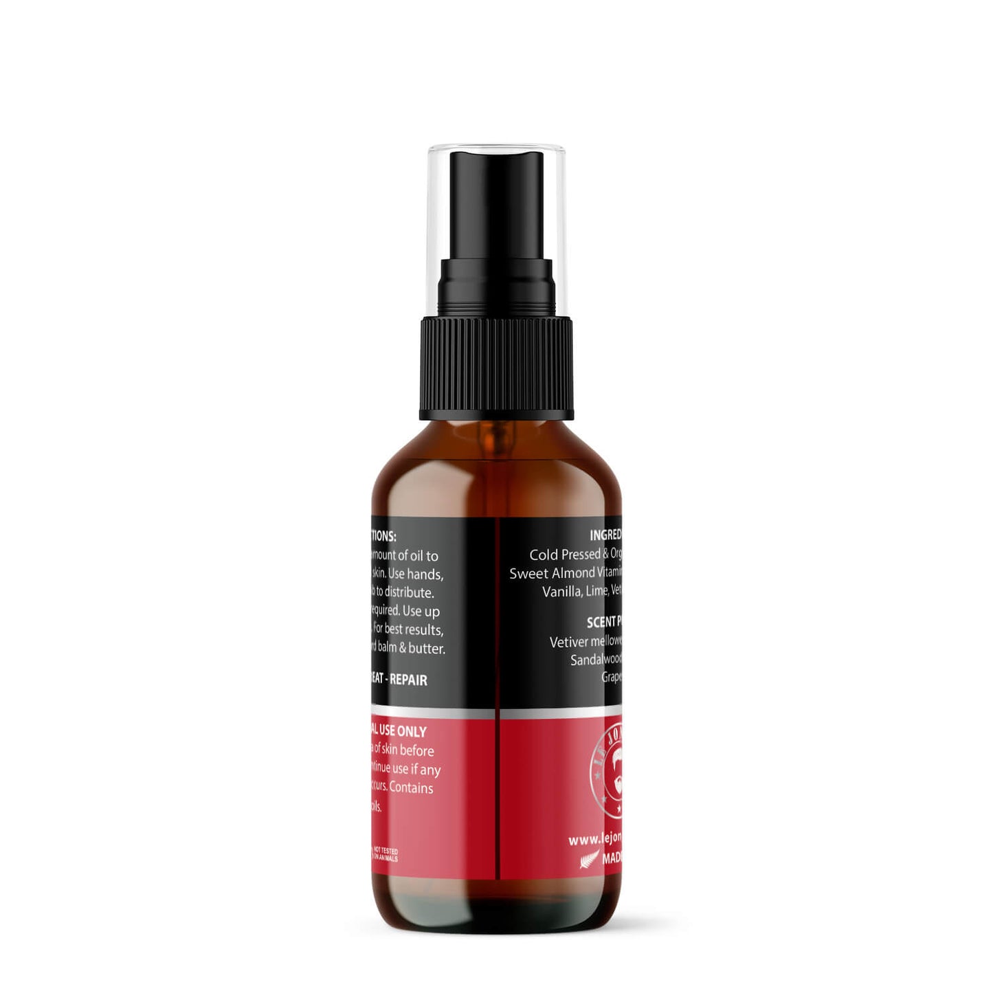 Mountaineer beard oil back