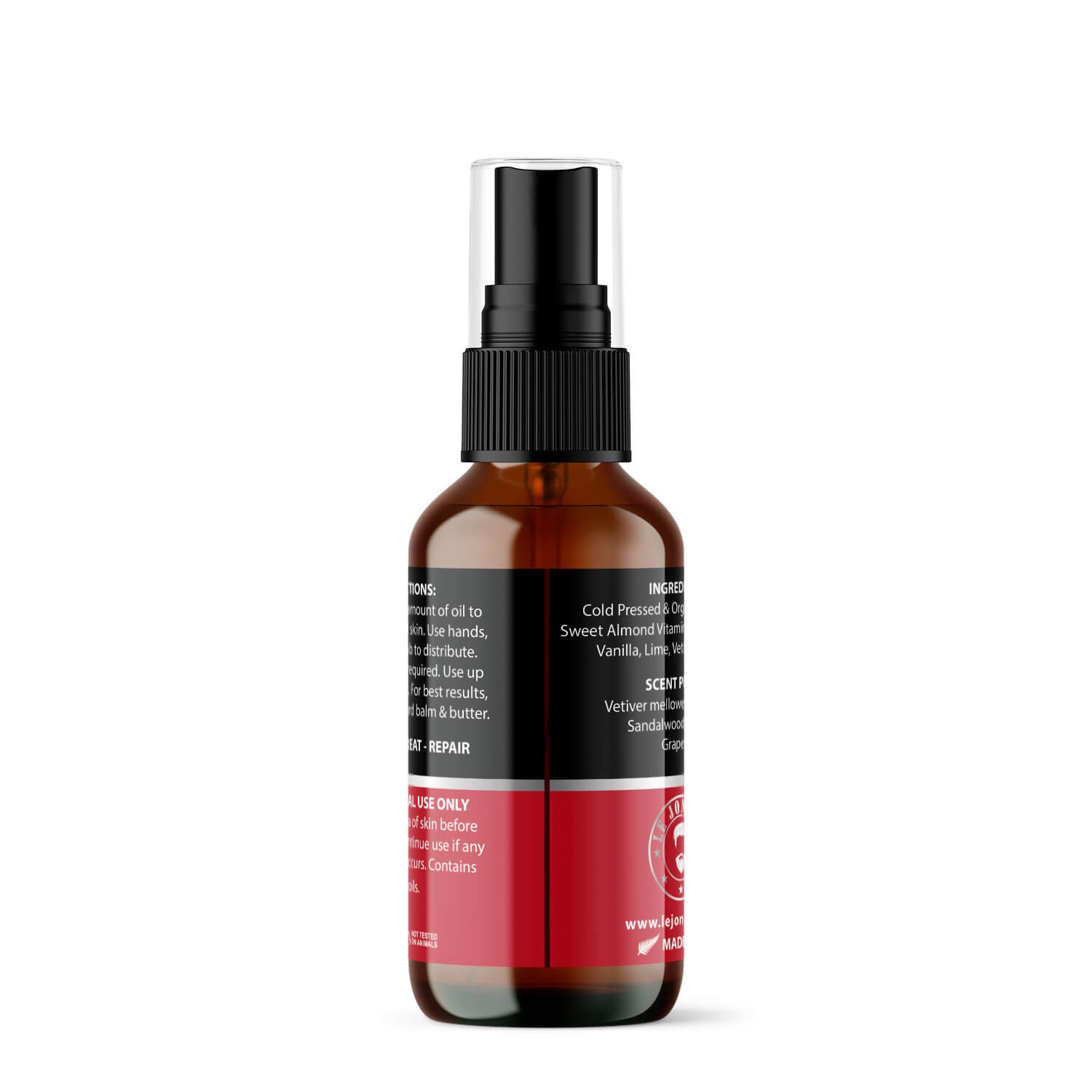 Mountaineer beard oil back
