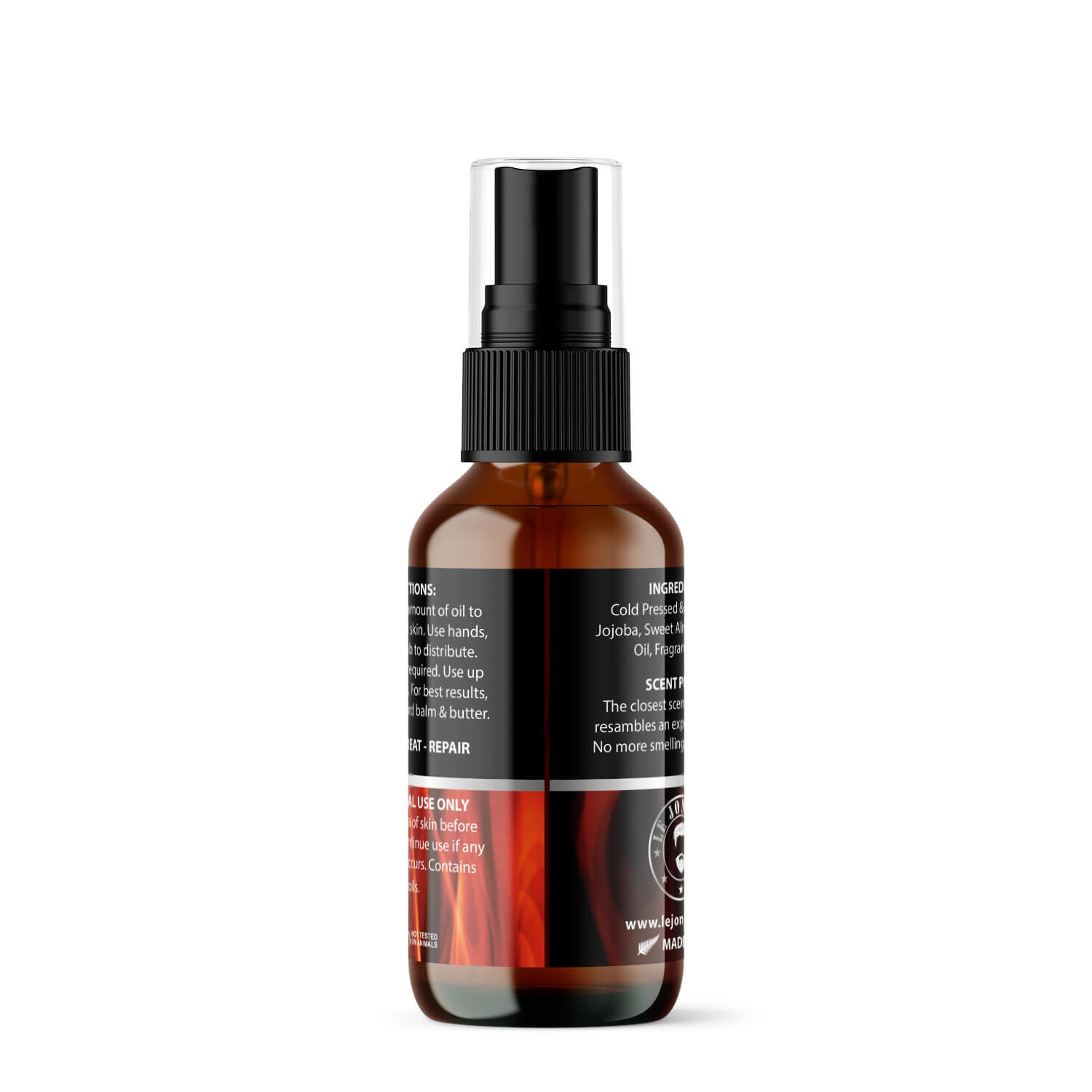 pitmaster beard oil back