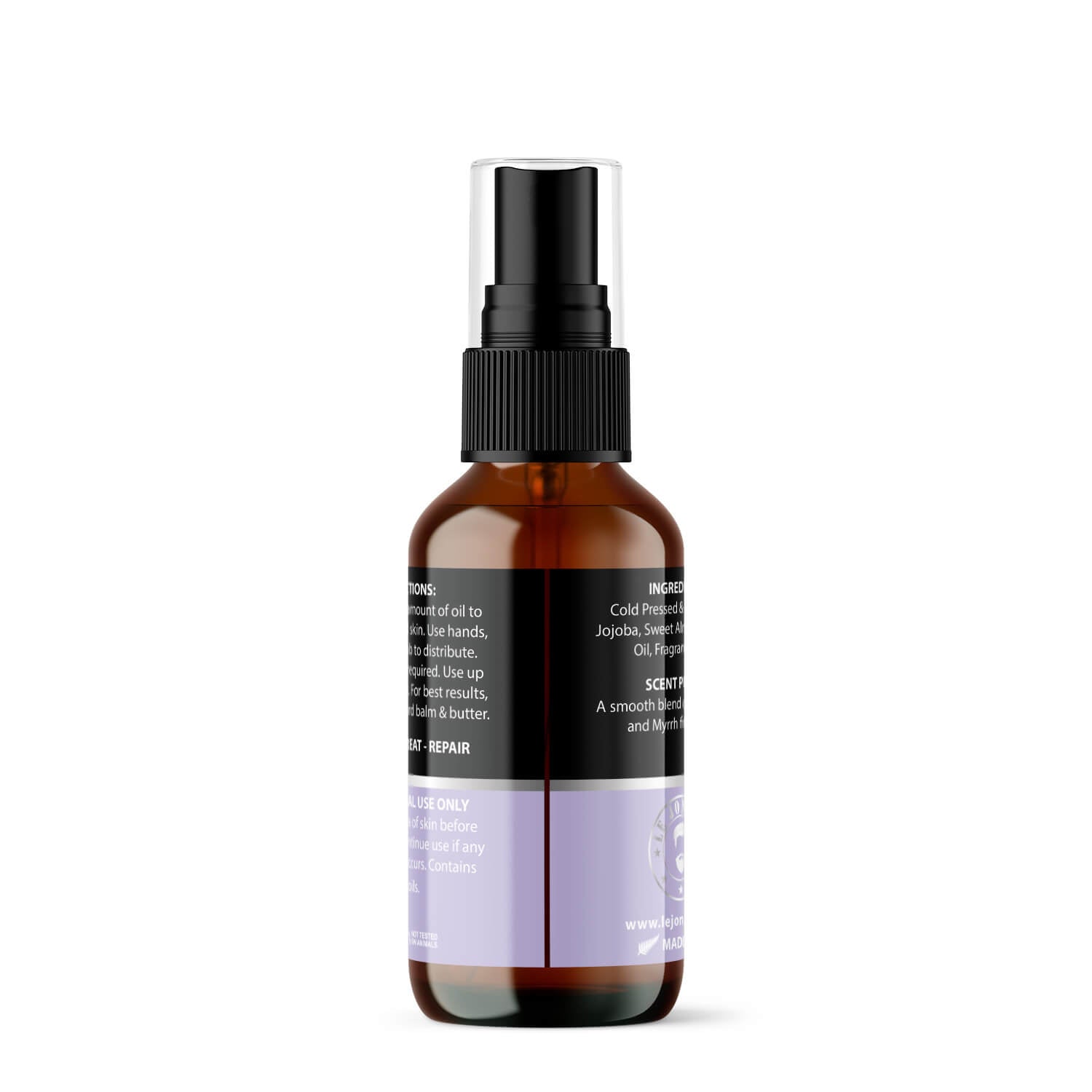 spiritual beard oil back