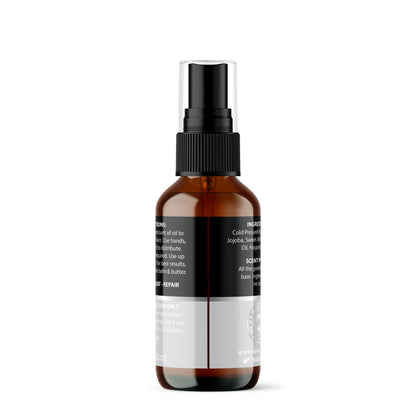 unscented beard oil back