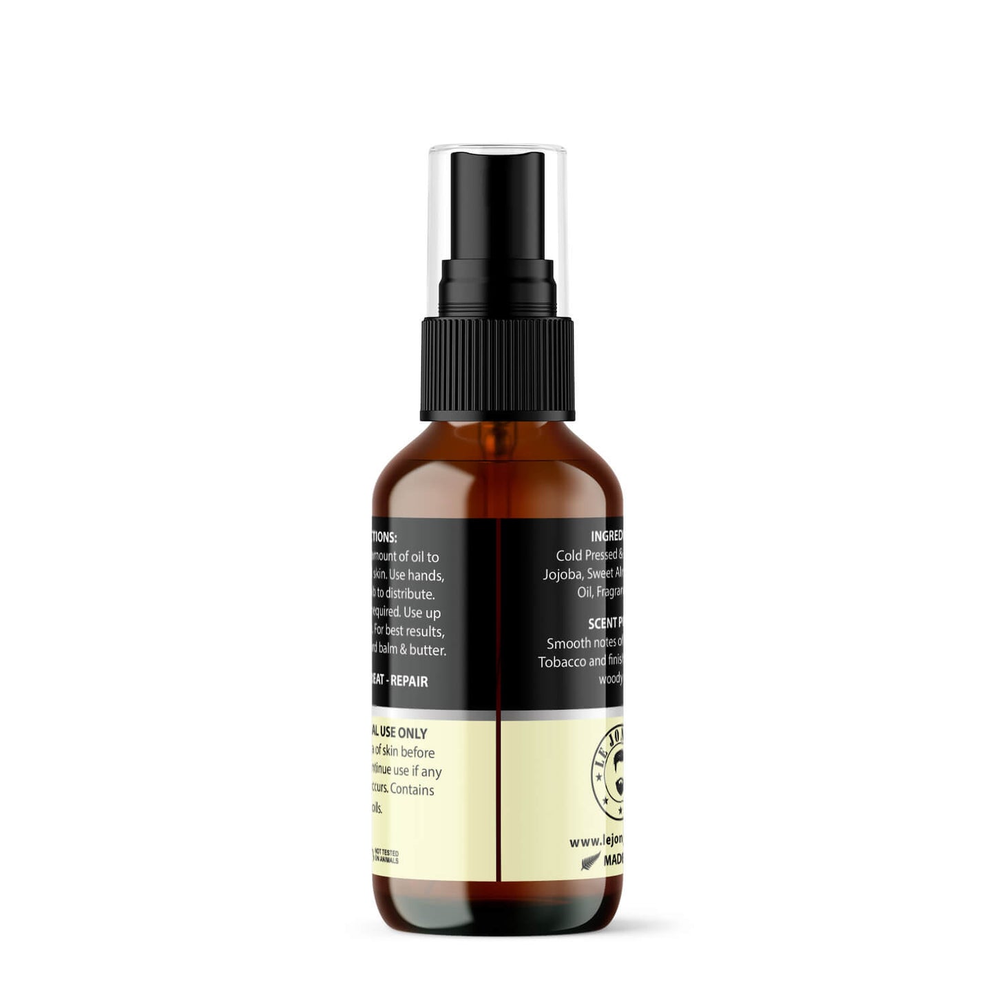 vanilla burst beard oil back