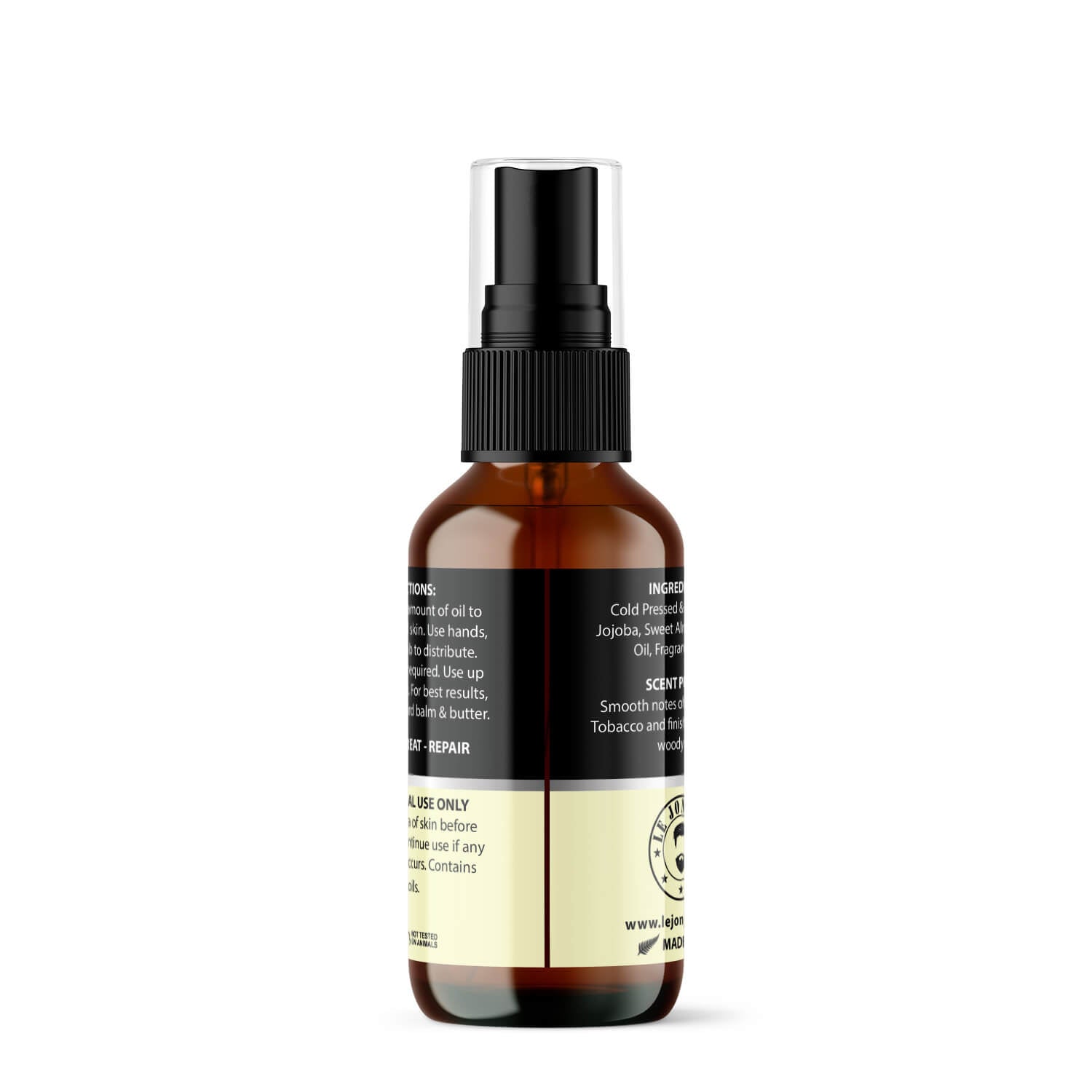 vanilla burst beard oil back