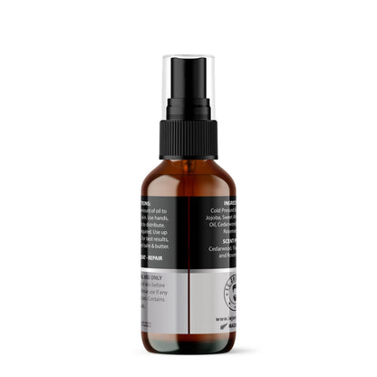 Woodsman beard oil back