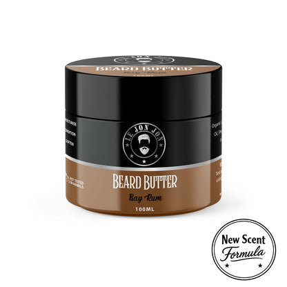 Lejonjon beard butter jar Bay Rum scented