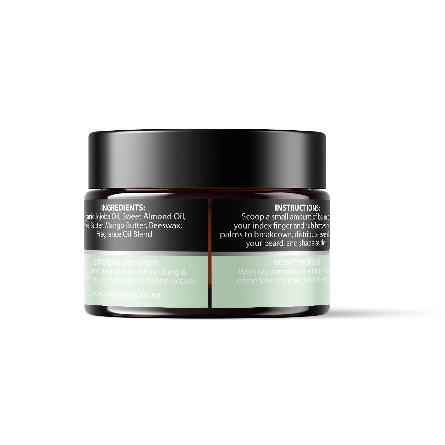 wild west beard balm back