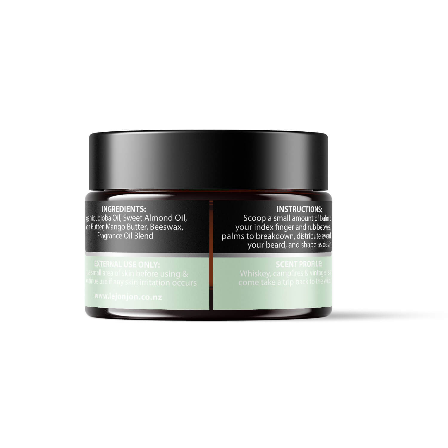 wild west beard balm back