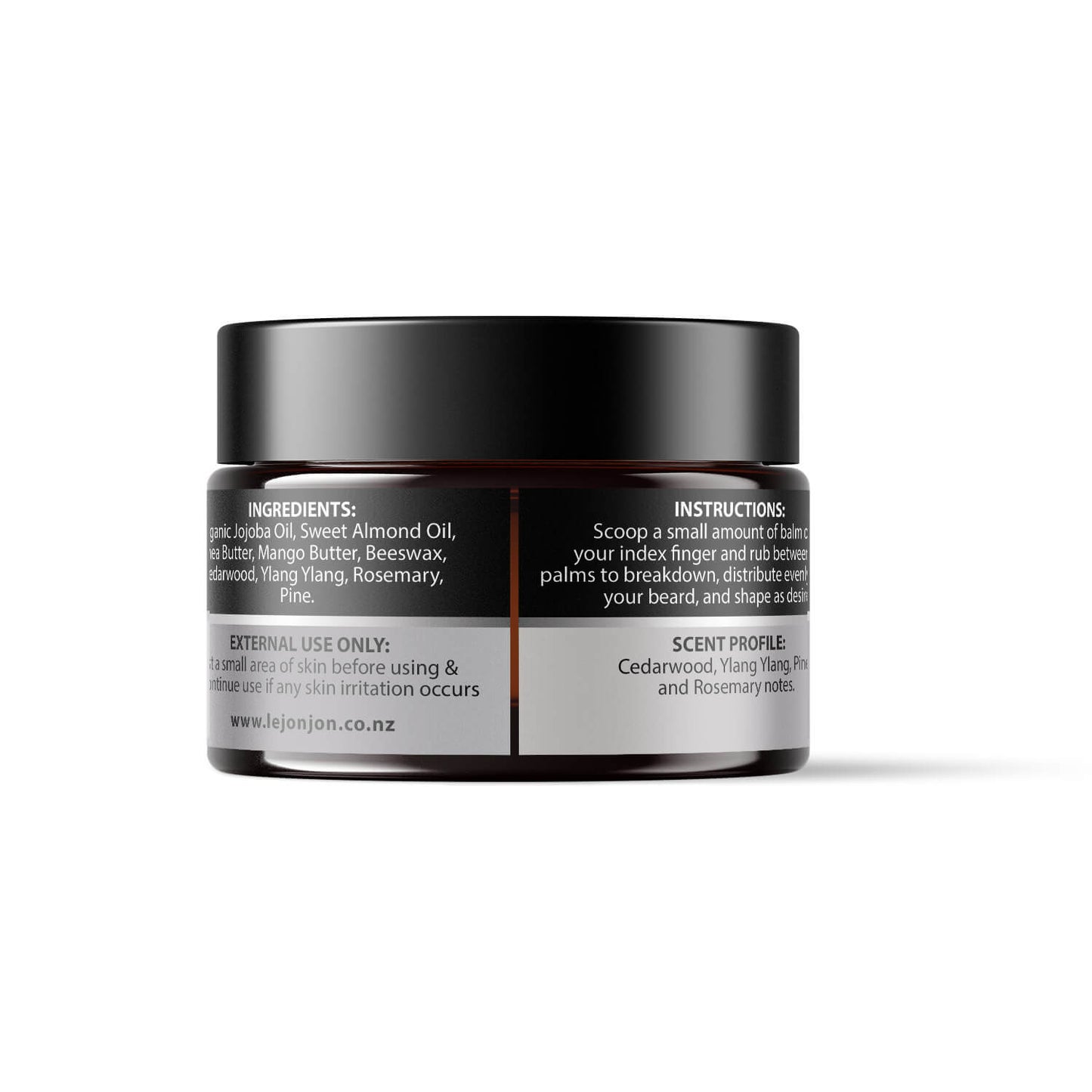 woodsman beard balm back