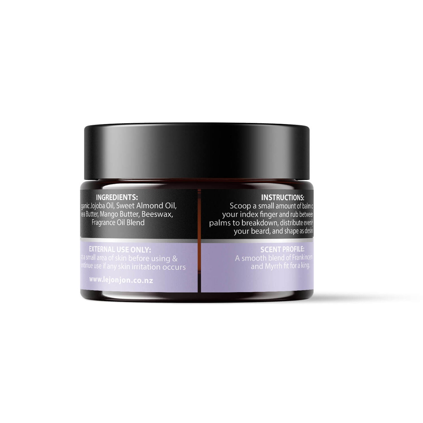 Spiritual beard balm back