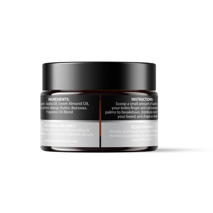 unscented beard balm back