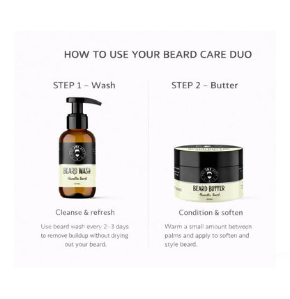 beard butter beard wash stesps