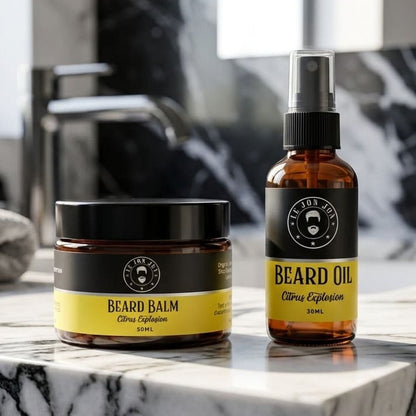 Beard oil and beard balm lifestyle image