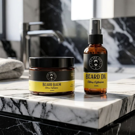 Beard oil and beard balm lifestyle image