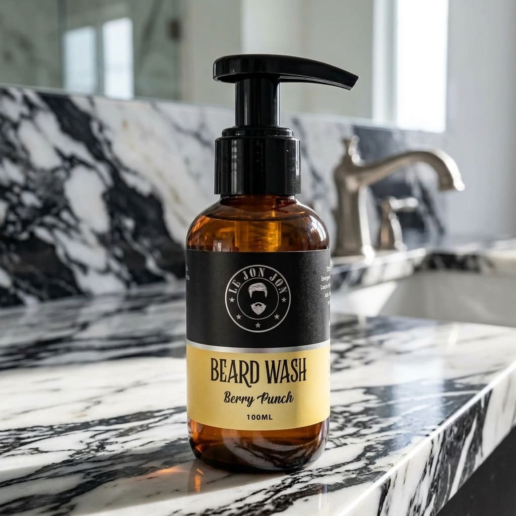 Berry Punch beard wash lifestyle image
