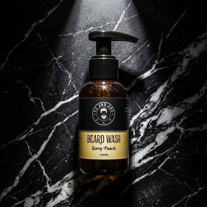 Berry Punch beard wash lifestyle image top