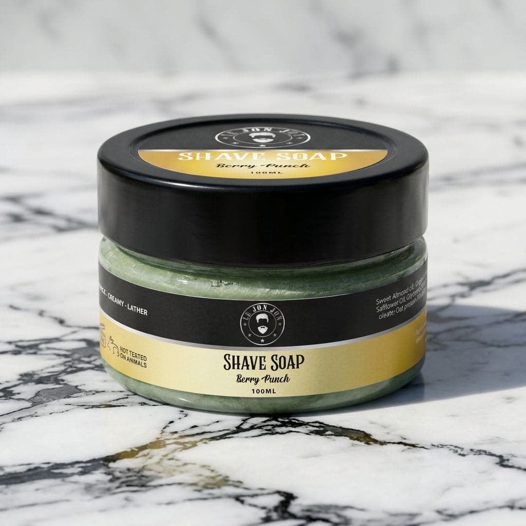Berry Punch shave soap lifestyle image