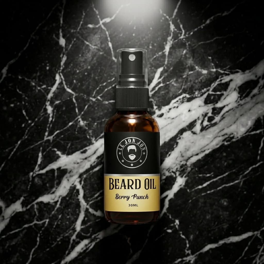 Berrypunch beard oil lifestyle image top