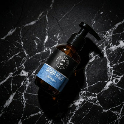 Bubble gum beard wash lifestyle image top