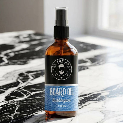 Bubblegum 100ml beard oil lifestyle image