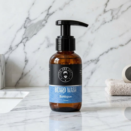 Bubblegum beard wash lifestyle image