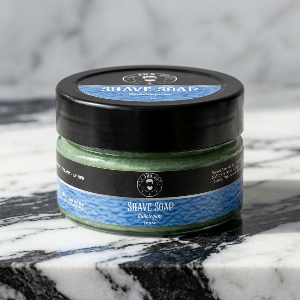 Bubblegum shave soap lifestyle image