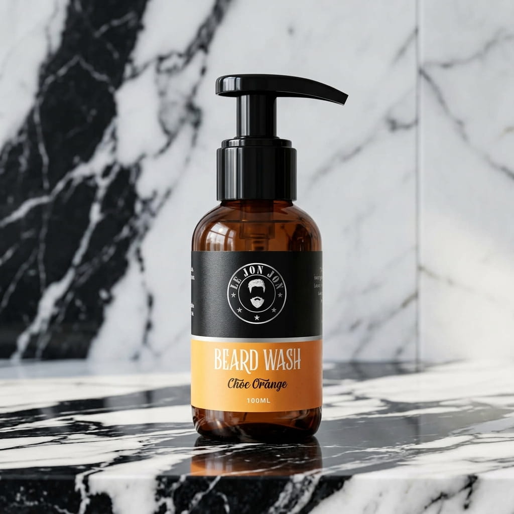 Choc Orange Beard Wash lifestyle image