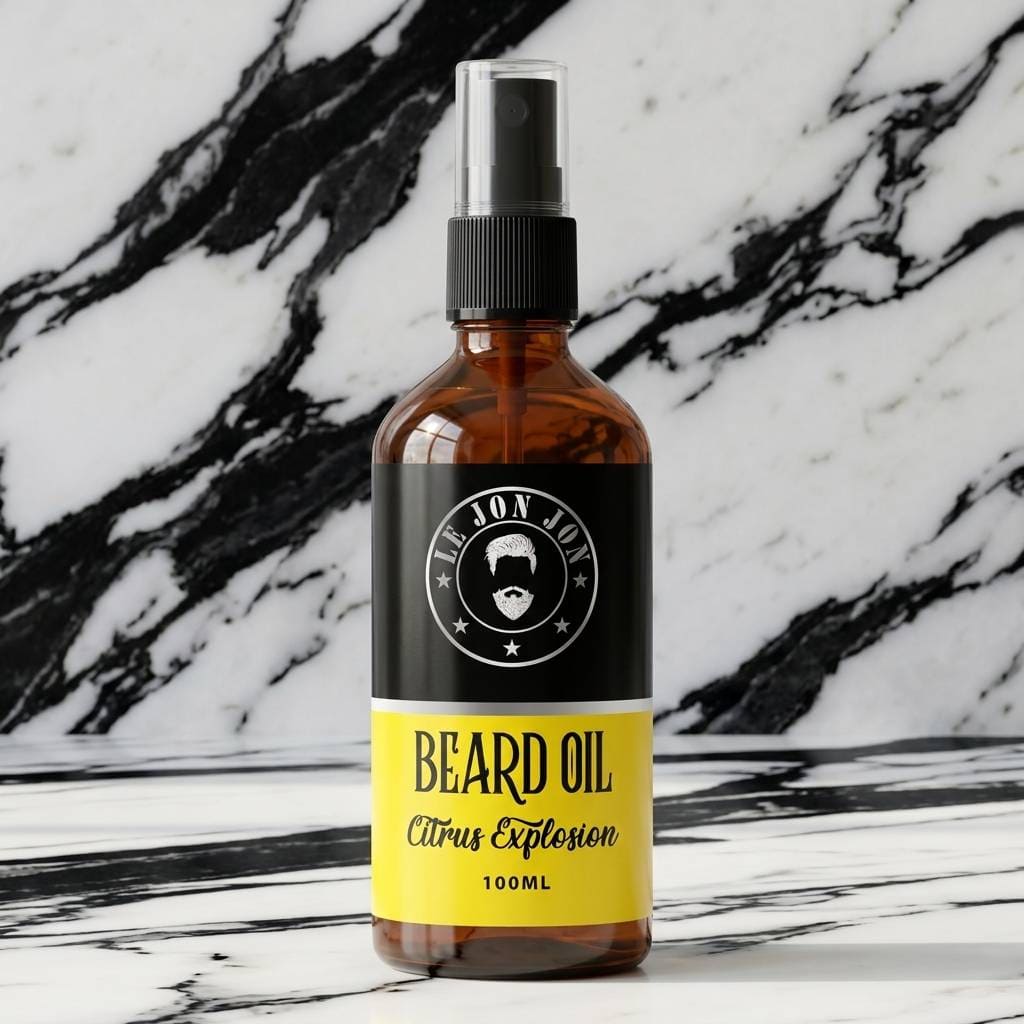 Citrus Explosion_100ml beard oil lifestyle image
