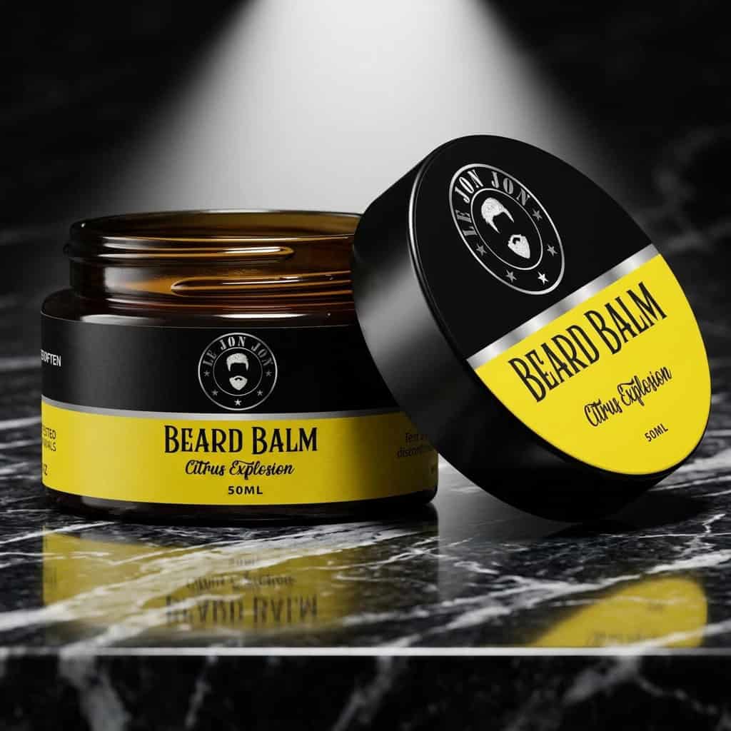 Citrus Explosion Beard Balm Lifestyle image front angle