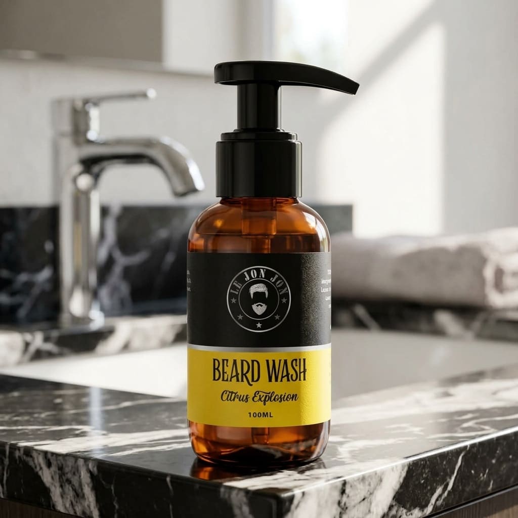 Citrus Explosion beard wash lifestyle image