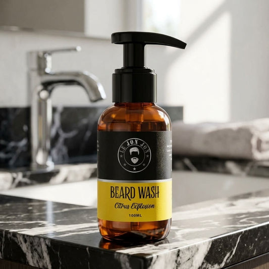 Citrus Explosion beard wash lifestyle image