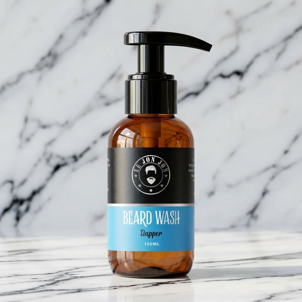 Dapper beard wash lifestyle image