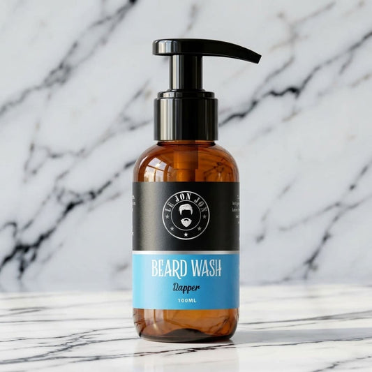 Dapper beard wash lifestyle image
