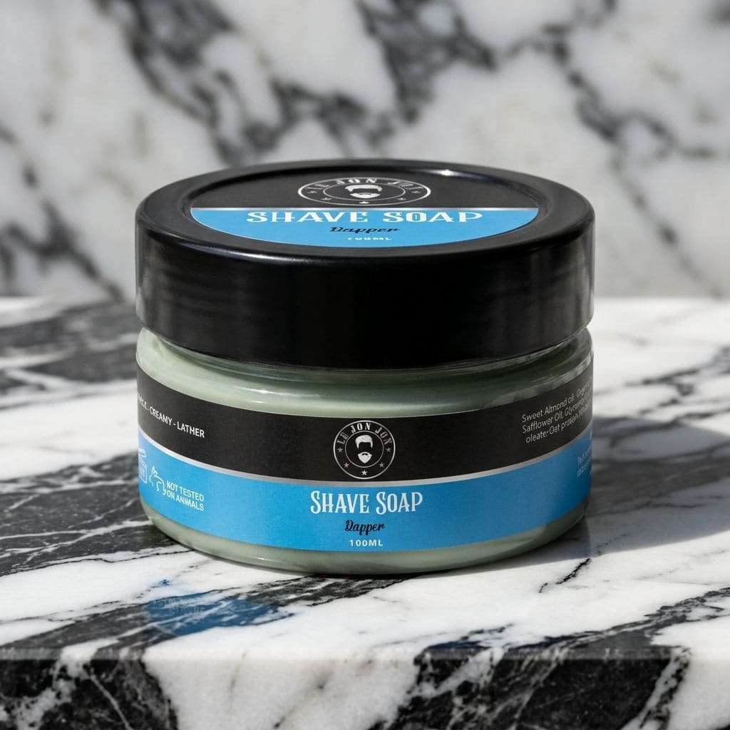 Dapper shave soap lifestyle image