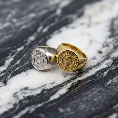 Gold and Silver beard ring lifestyle image
