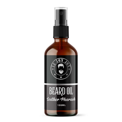 Leather Pharoah 100ml bottle of beard oil