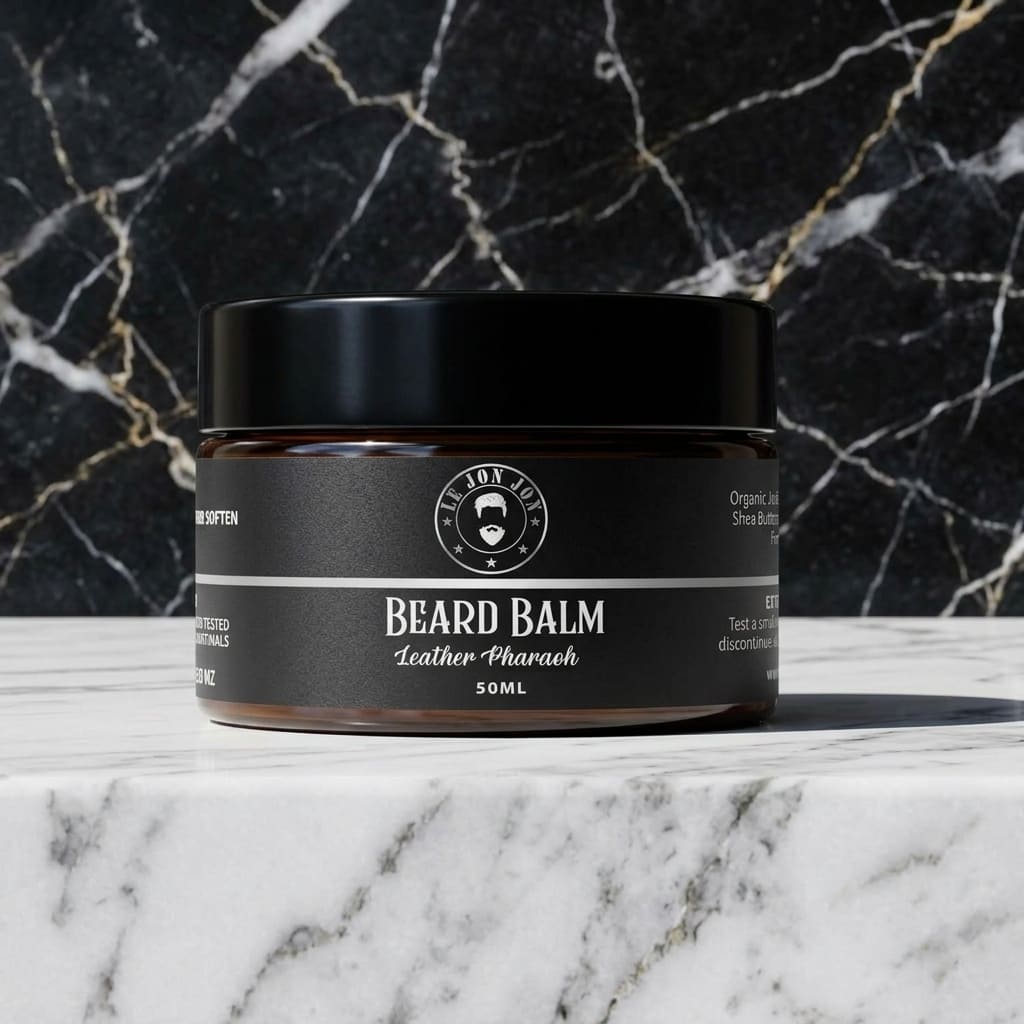Leather beard Balm lifestyle image