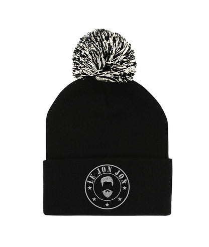 Lejonjon Black Beanie with logo