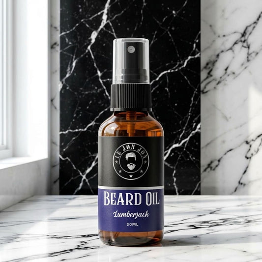 Lumberjack beard oil lifestyle image