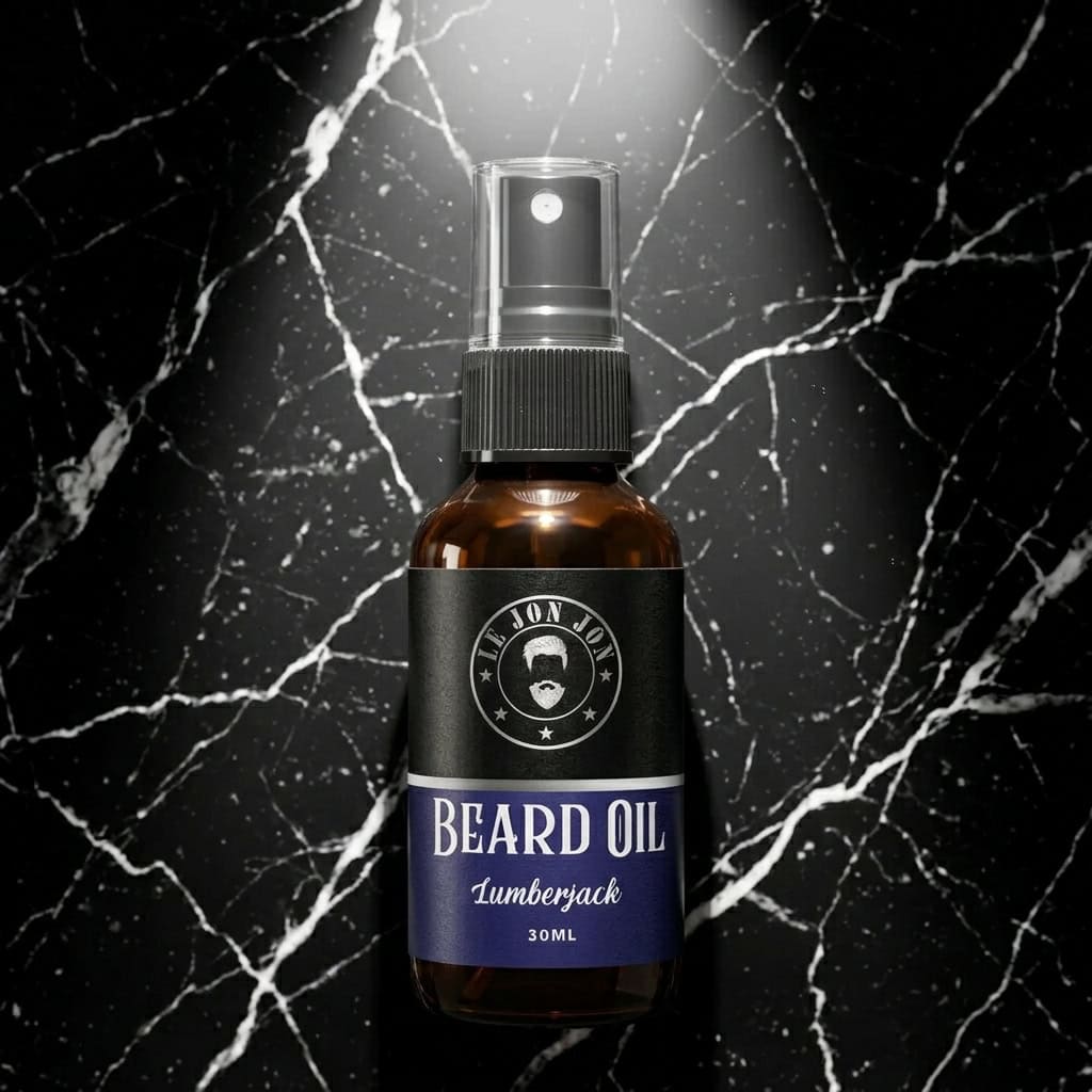 Lumberjack beard oil lifestyle image top