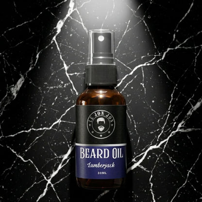 Lumberjack beard oil lifestyle image top