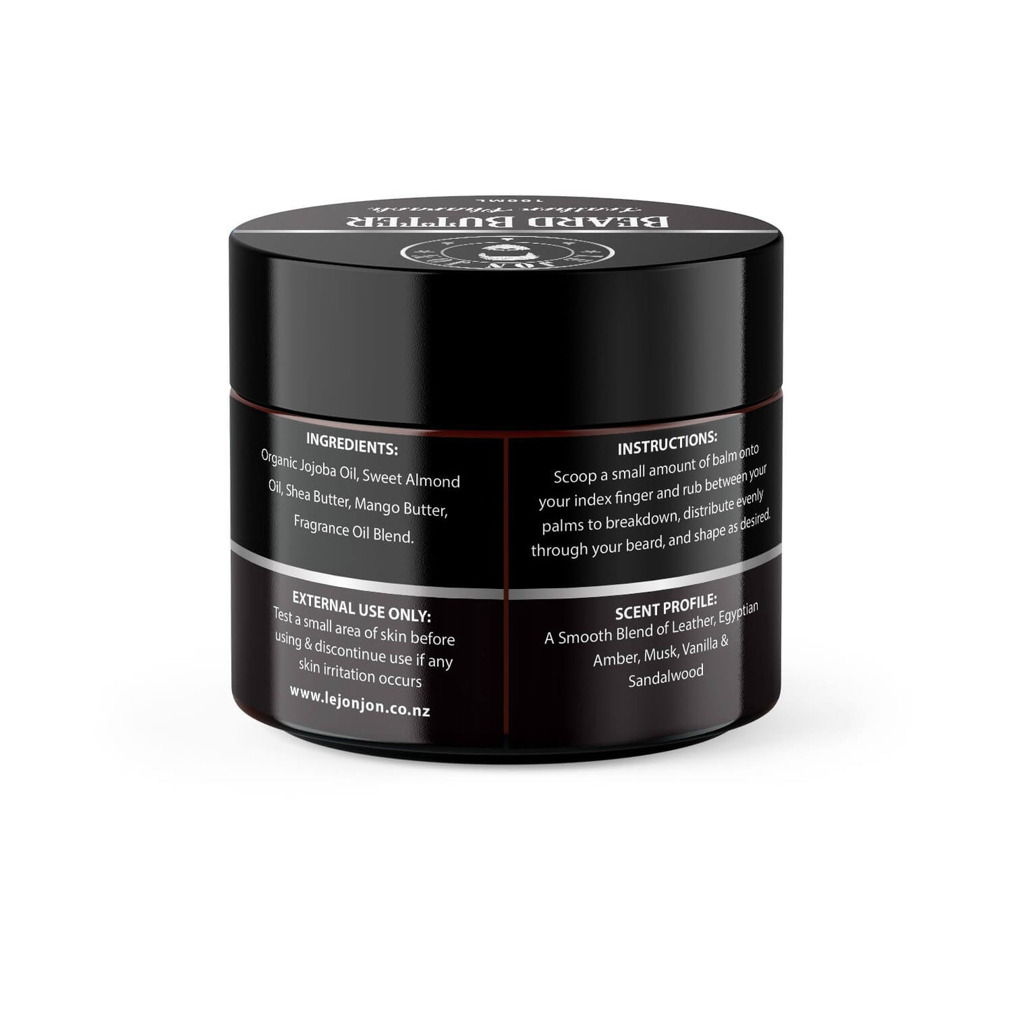 leather pharaoh beard butter back